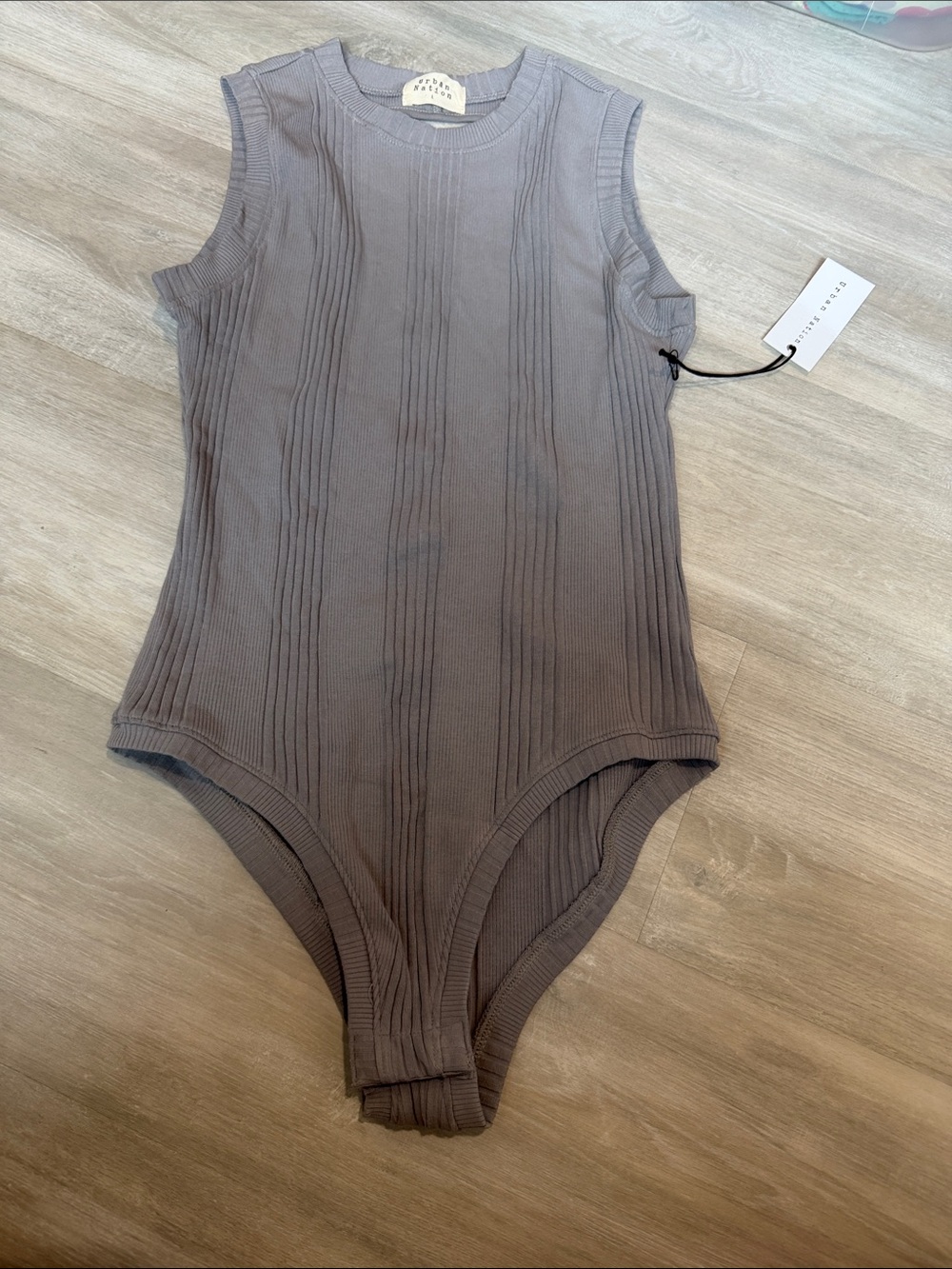NWT Urban Nation gray bodysuit size large